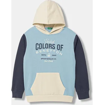 Chlapecká mikina Dětská mikina United Colors of Benetton 3EB5C205B.G.Seasonal modrá 50X, vel. 168