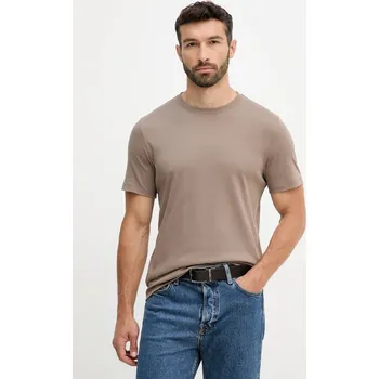 Pánské oblečení Bavlněné tričko Michael Kors CF15FJ2C93 hnědá 98X, vel. XXL