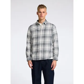 Pánská košile Košile SELECTED HOMME Grau/ Weiß 247334 L