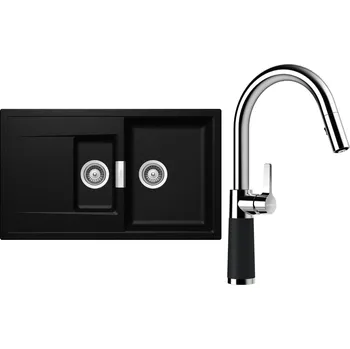 Kuchyňský dřez Set Schock S7-7 (dřez Mono D-150 Magma + baterie SC-520.120 Magma)