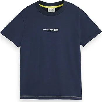 Chlapecké tričko Tričko Scotch & Soda Dunkelblau/ Grün 1846896 176