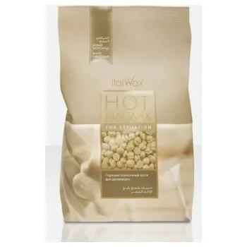 Přípravek na depilaci a epilaci Italwax Filmwax - zrnka vosku bílá čokoláda 500g