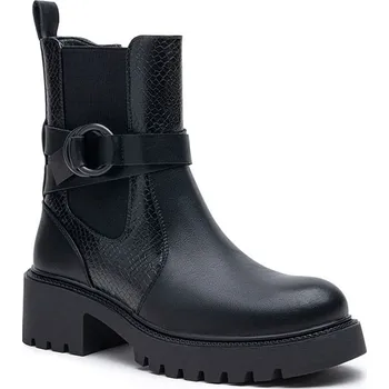 Dámské kozačky Boty Foreverfolie Schwarz 9491910 39