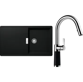 Kuchyňský dřez Set Schock S16-7 (dřez Tia D-100 Puro + baterie SC-520.120 Puro)