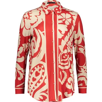 Dámské tričko Oui Rot/ Creme 5620419 36