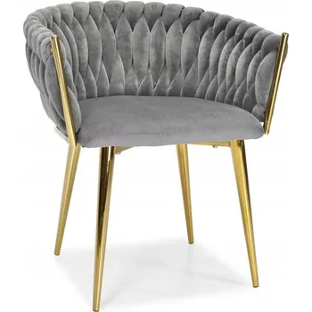 Jídelní židle Židle Fertone, šedý velur, 1 ks