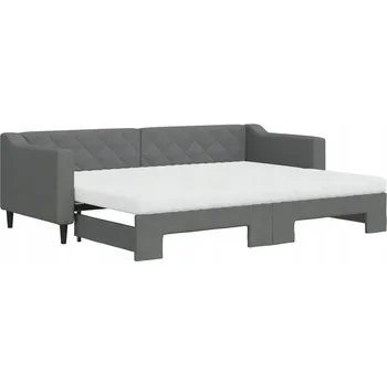 Pohovka Rozkládací pohovka s funkcí spaní, tmavě šedá, 223 x 90 x 67 cm