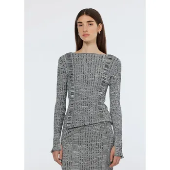 Dámský svetr Scotch & Soda Schwarz/ Weiß 7729904 L