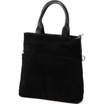 Kabelka Vera Pelle kabelka z pravé kůže černá