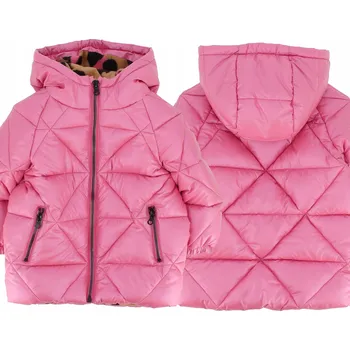 Dívčí bunda Dívčí bunda Primigi péřová růžová zateplená s kapucí velikost 86
