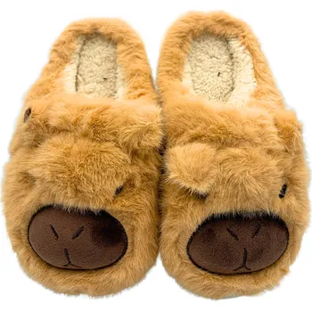 Dámské pantofle Zimní Pantofle Kapybara Dámské/Pánské teplé měkké pantofle vel. 38-39