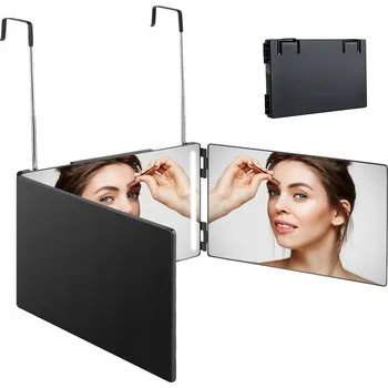 Zrcadlo PŘENOSNÉ ZRCADLO PRO SAMOSTATNÉ STŘÍHÁNÍ A SKLÁDACÍ ZRCADLO 360 STUPŇŮ