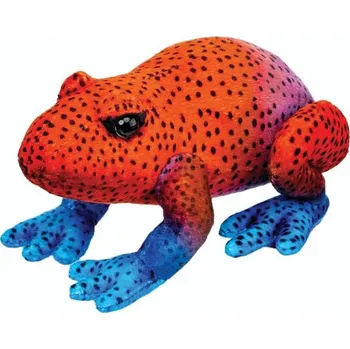 plyšák PLYŠÁK PLYŠÁK ŽÁBA ŽABIČKA ČERVENÁ 13 CM