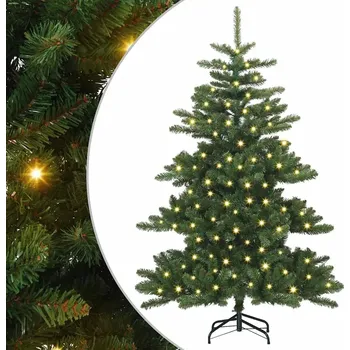 Vánoční stromek Umělý Skládací Vánoční Strom s stojanem Zelená 150 cm PVC