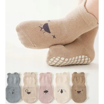 Dětské ponožky 6m+ protiskluzové 5 párů Podzim a zima