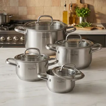 Sada nádobí Sada nerezových hrnců STARKE PRO Avanguard, 4 ks.