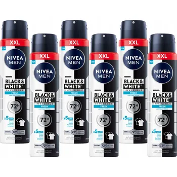 NIVEA Men Antiperspirant Black & White 6x250ml