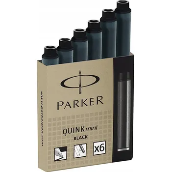 Černé náplně Parker, 6 ks