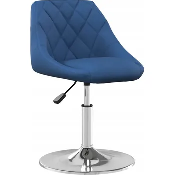 Jídelní židle Židle VidaXL samet (100% polyester) modrá, 4 ks