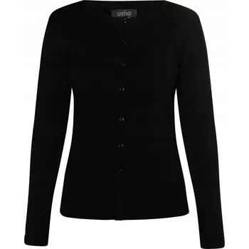 Dámský svetr Dámský propínací svetr usha BLACK LABEL - černý, XL