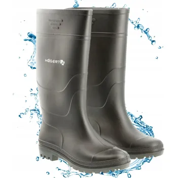 Pracovní obuv HOLÍNKY GUMOVÉ HOLÍNKY PVC OB SRA ČERNÉ vel. 44 gumáky Hogert KOLBNITZ