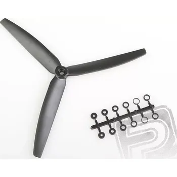 RC náhradní díl Vrtule GWS EP 10x6 černá 3-listá (levotočivá)
