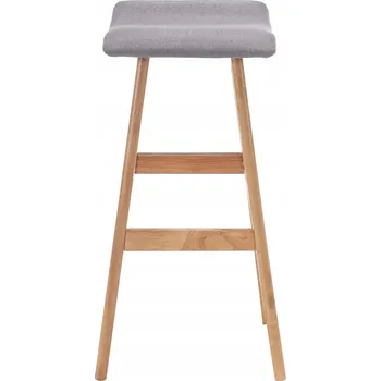 Barová židle Barová Židle Petromila , šedá, 79 cm, látka