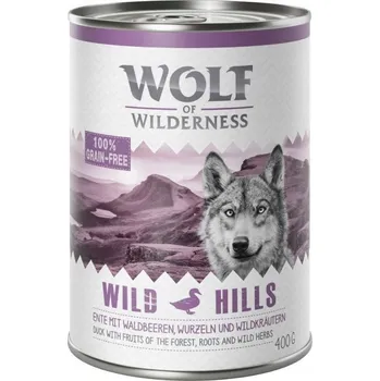 Krmivo pro psa Wolf of wilderness krmivo s kachnou 0,4 kg