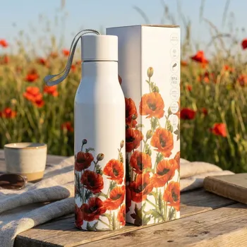 Láhev Termolahev z nerezové oceli DUO CLASSIC POPPIES 500 ml