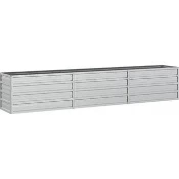 Obraz VidaXL šedý kovový Květináč 240 cm x 40 x 45 cm