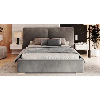 Postel Čalouněná postel BRISTOL 160x200 Steel Paris s úložným prostorem kovový rošt