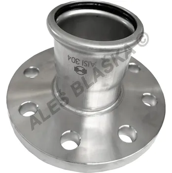 Fitinka H-LINE nerezová lisovací příruba s nátrubkem, INOXPRESS 304 (nerez) - 76,1 mm H-LINE.X273.BS