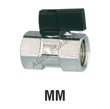 Instalatérský materiál Mini kulový kohout mosazný (ventil) FF motýl - 1/2" 6MM