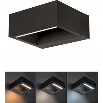 Venkovní osvětlení Venkovní nástěnné svítidlo Solight černé, integrovaný LED zdroj 7 W