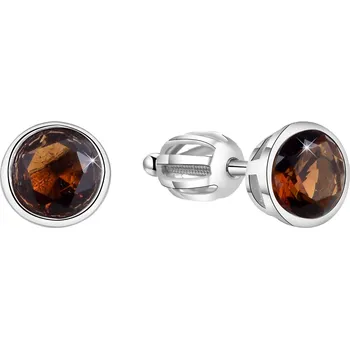 Šperk Stříbrné náušnice s třpytivým zirkonem AGUP1715S Beneto