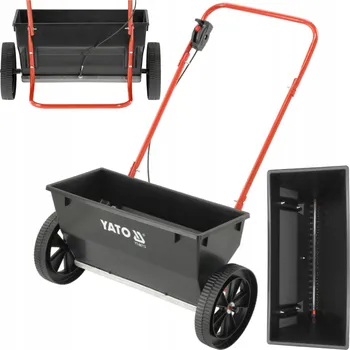 Rozmetadlo YATO Zahradní secí stroj na hnojivo, písek, semena 25L, nosnost 23 kg YT-86713