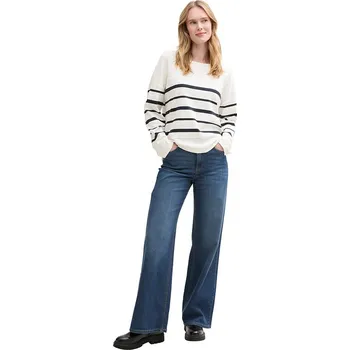 Dámské tričko Tom Tailor Weiß/ Schwarz 5079606 XL