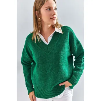 Dámský svetr Bianco Lucci Grün 9145786 onesize