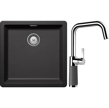 Kuchyňský dřez Set Schock S11-8 (dřez Greenwich N-100 Stone + baterie SC-530 Stone)