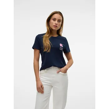 Dámské tričko Tričko Vero Moda Dunkelblau 5634561 XS