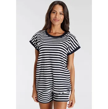 Dámské pyžamo Vivance by Lascana Dunkelblau/ Weiß 824706 32/34