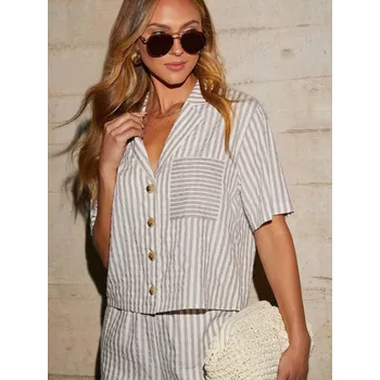 Dámská košile Košile LA Angels Creme/ Hellgrau 4225920 M