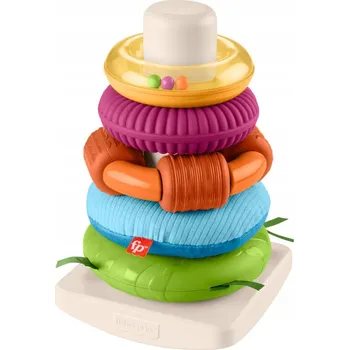Fisher-Price Skládačka Rock-a-Stack, senzorická hračka HXK47