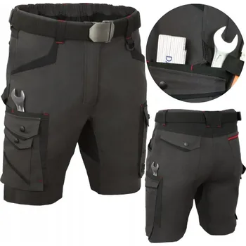 Pracovní obuv Pracovní kalhoty Specto krátké, elastické, černé s kapsami, velikost vel.