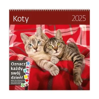Kalendář Kalendarz 2025 30x30 Koty – (PL)