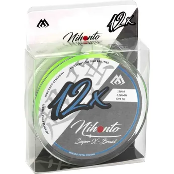 Pletená Šňůra Mikado Nihonto Super X-Braid Fluo 150m 0,16mm/13,45kg