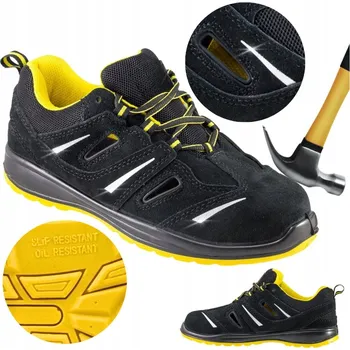 Pracovní obuv Pracovní boty Specto kožené polobotky s ocelovou špičkou, velikost 41