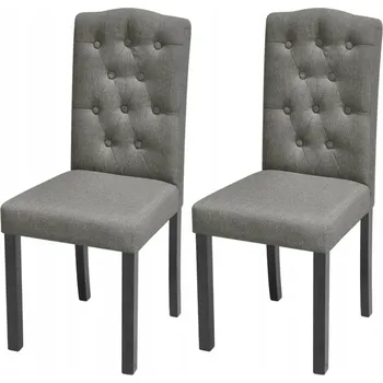 Jídelní židle Šedé jídelní židle s čalouněním, 42 x 51,5 x 95 cm, 2 ks