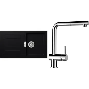 Granitový dřez Set Schock S1-13 (dřez Signus D-100 Puro + baterie Epos.120 Chrom)