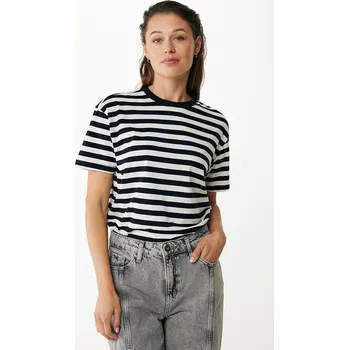 Dámské tričko Tričko Mexx Schwarz/ Weiß 707162 XL
